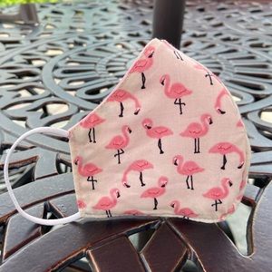 Flamingo face mask